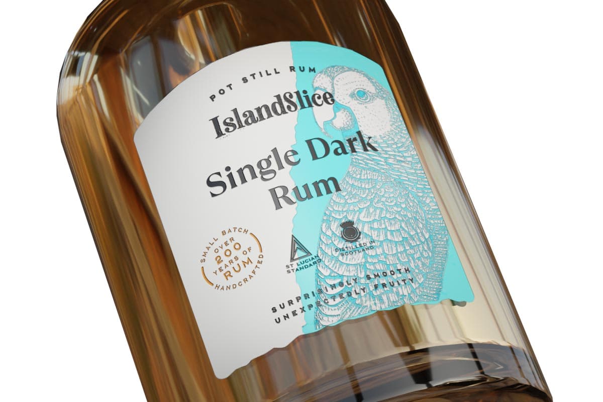 The label of Dark Rum